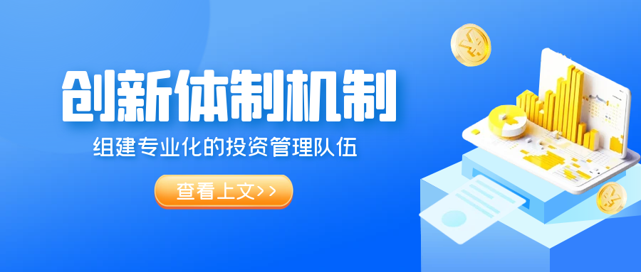 創(chuàng)新體制機制，組建專業(yè)化的投資管理隊伍